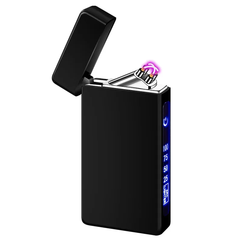 Double Arc Plasma USB Touch Lighter – Digital Display, Rechargeable, Windproof Double Arc Plasma USB Touch Lighter - Digital Display, Rechargeable, Windproof