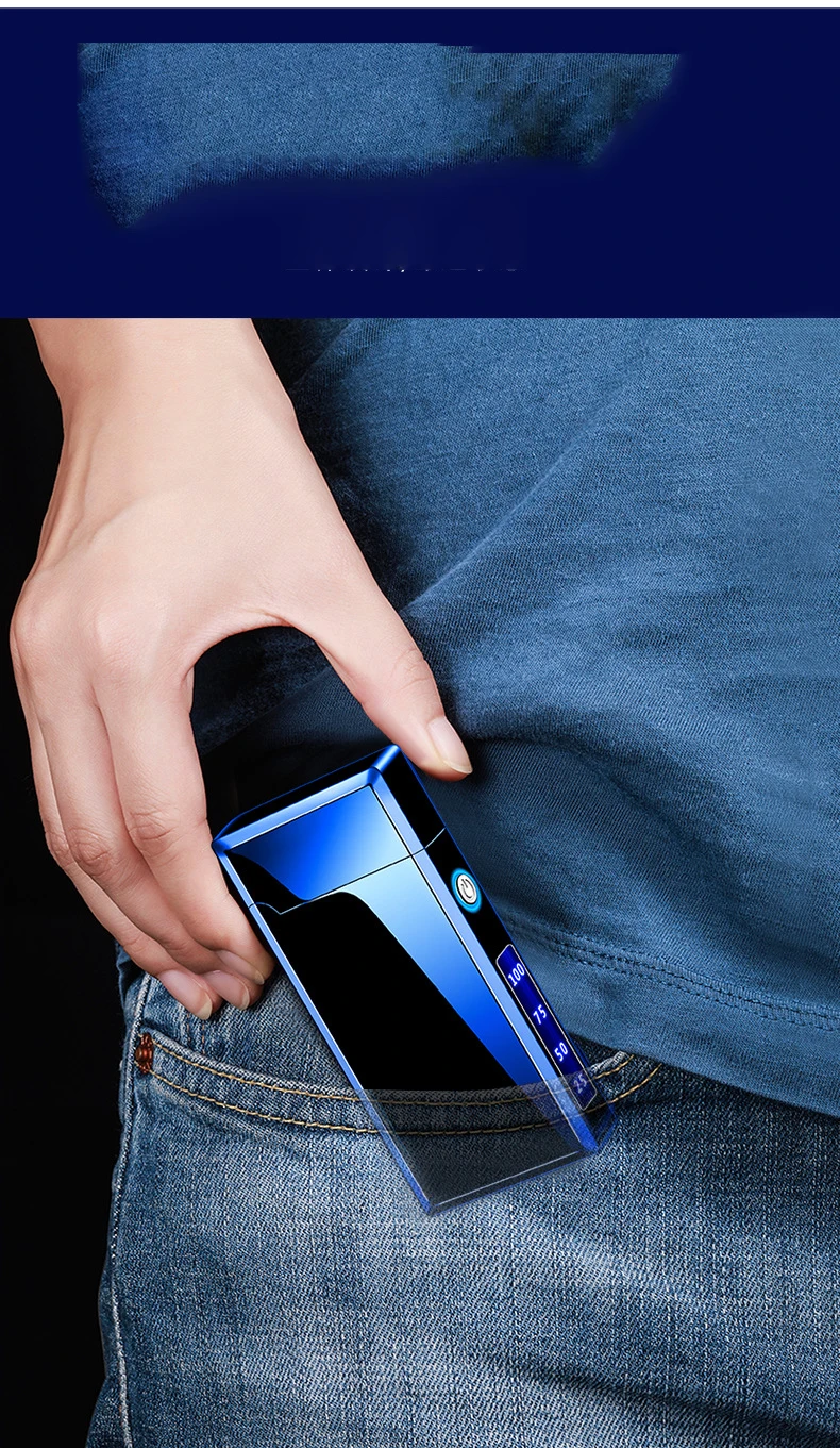 High-End Electric Dual Arc Lighter Type-C - Rechargeable Windproof Cigar Lighter High-End Electric Dual Arc Lighter Type-C - Rechargeable Windproof Cigar Lighter