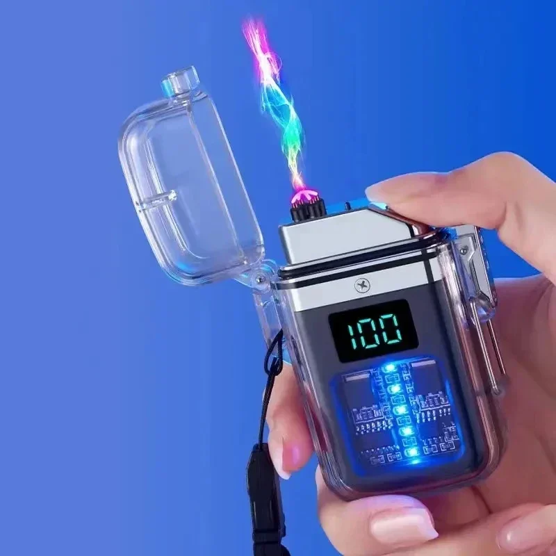 Pulse Double Arc Plasma Electric Lighter – Windproof, USB Rechargeable, Men’s Gadget Pulse Double Arc Plasma Electric Lighter - Windproof, USB Rechargeable, Men’s Gadget